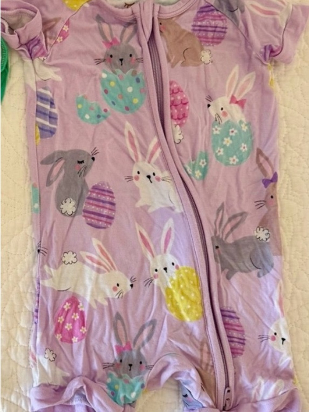 Little Sleepies Lavender Bunny Egg Shortie Pajama